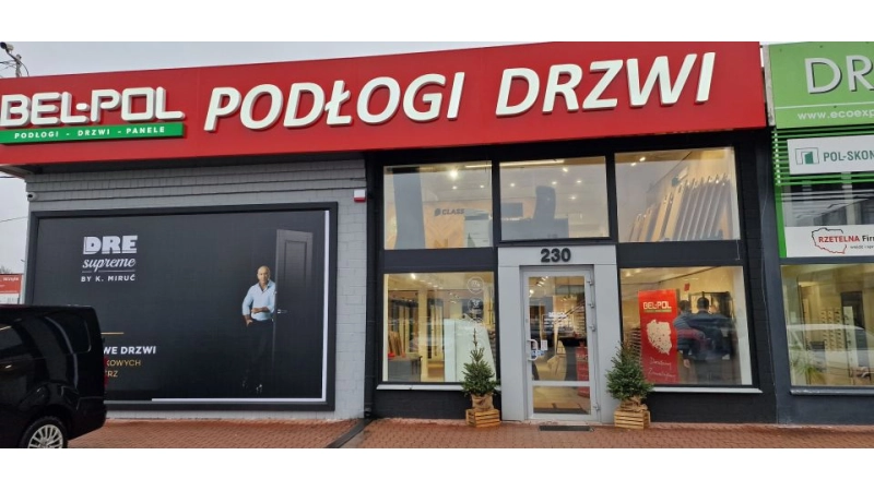 Bel-Pol Podłogi Drzwi ul. Bartycka 24 Warszawa. Nowy salon.