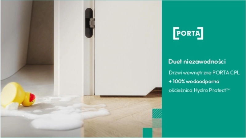 Ościeżnica wodoodporna PORTA Hydro Protect™ + drzwi POR