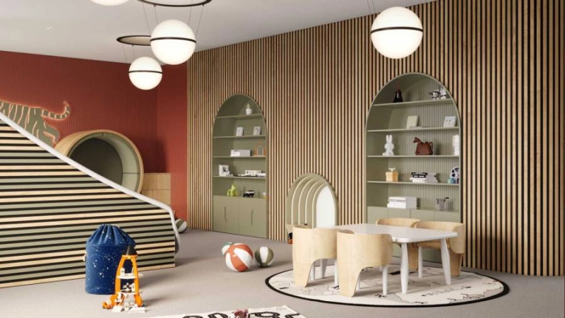 Kolorowe lamele ścienne AGT - bogata paleta kolorów i nies