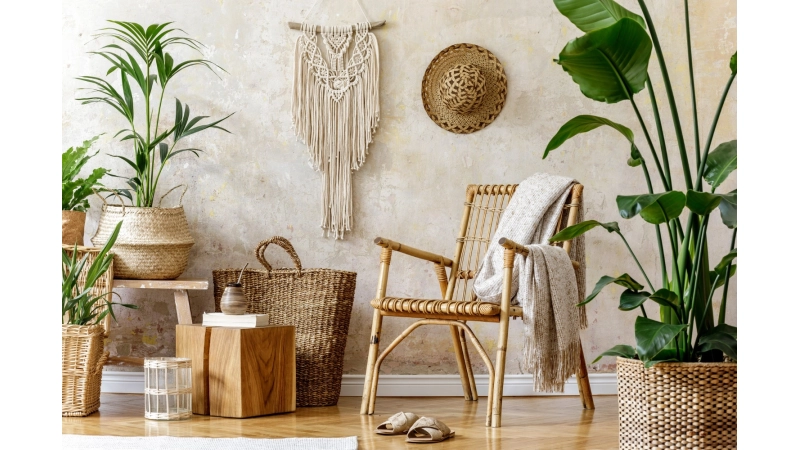 Salon w stylu boho - Inspiracje - 1.webp