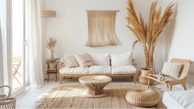 Salon w stylu boho - Inspiracje - 2.webp