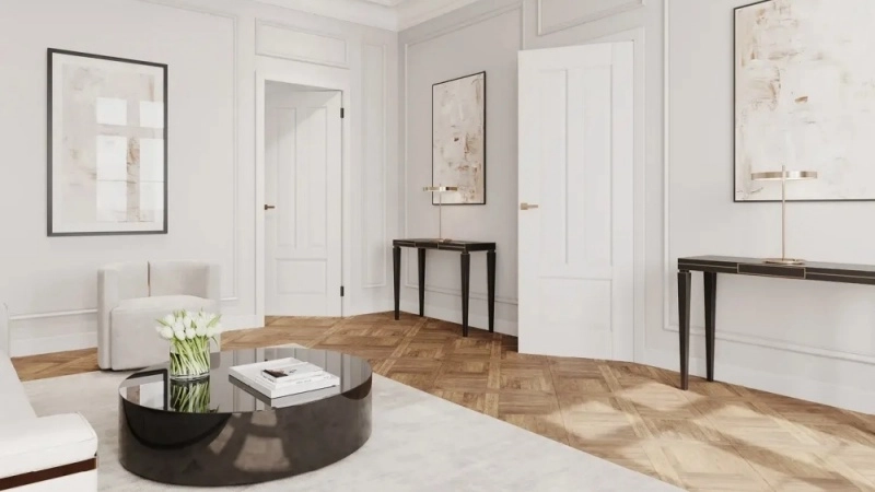 Wysokie drzwi wewnętrzne - nowoczesny sposób na optycznie 