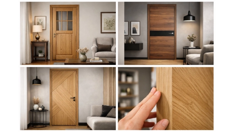 Drzwi fornirowane – okleina naturalna. PORTA Natura Classi