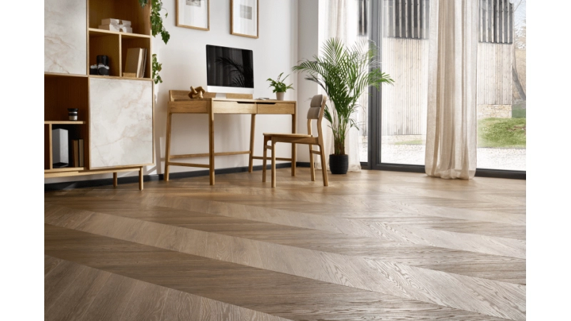 Wodoodporna podłoga w jodłę francuską Amaron Chevron