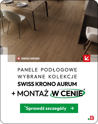 Panele podłogowe Swiss Krono Aurum z montażem w cenie