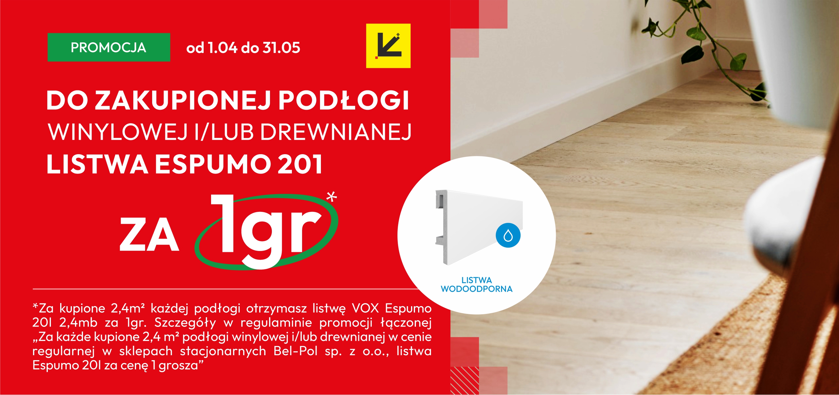 Listwa Espumo za 1 grosz