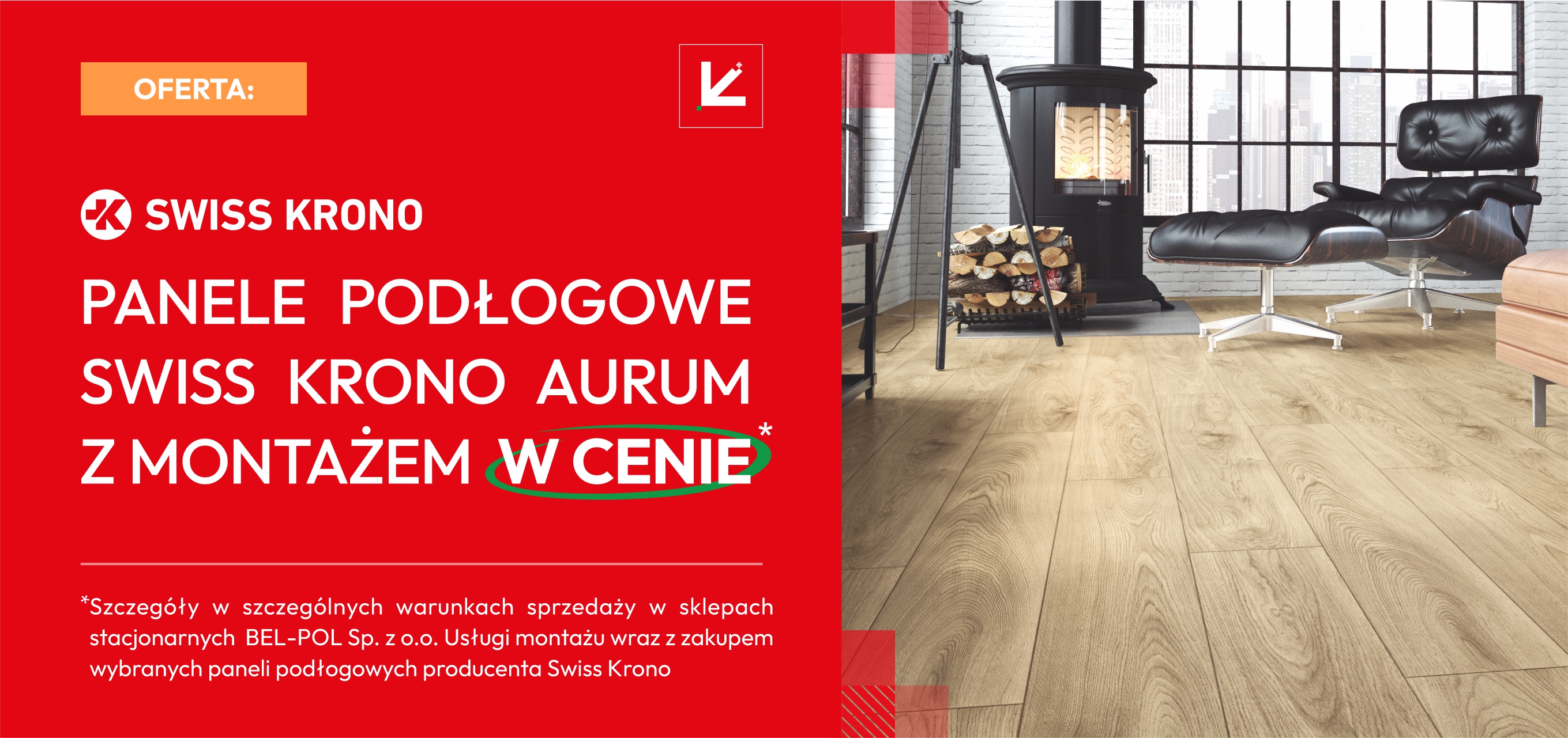 Panele podłogowe SWISS KRONO Aurum z montażem w cenie