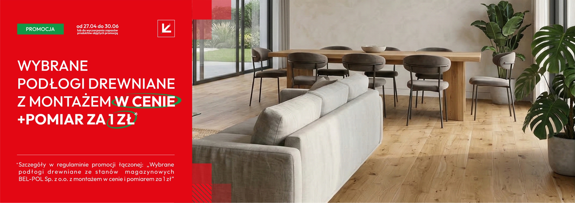 Podłogi drewniane z montażem w cenie