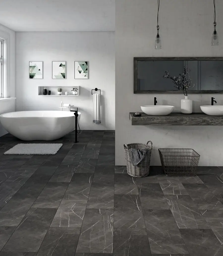 Panele winylowe Grey Kamień ciemny