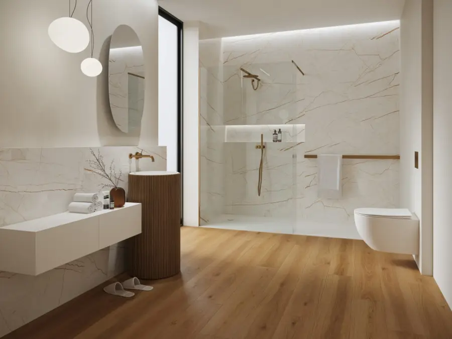 Panele podłogowe Metamorhose w łazience