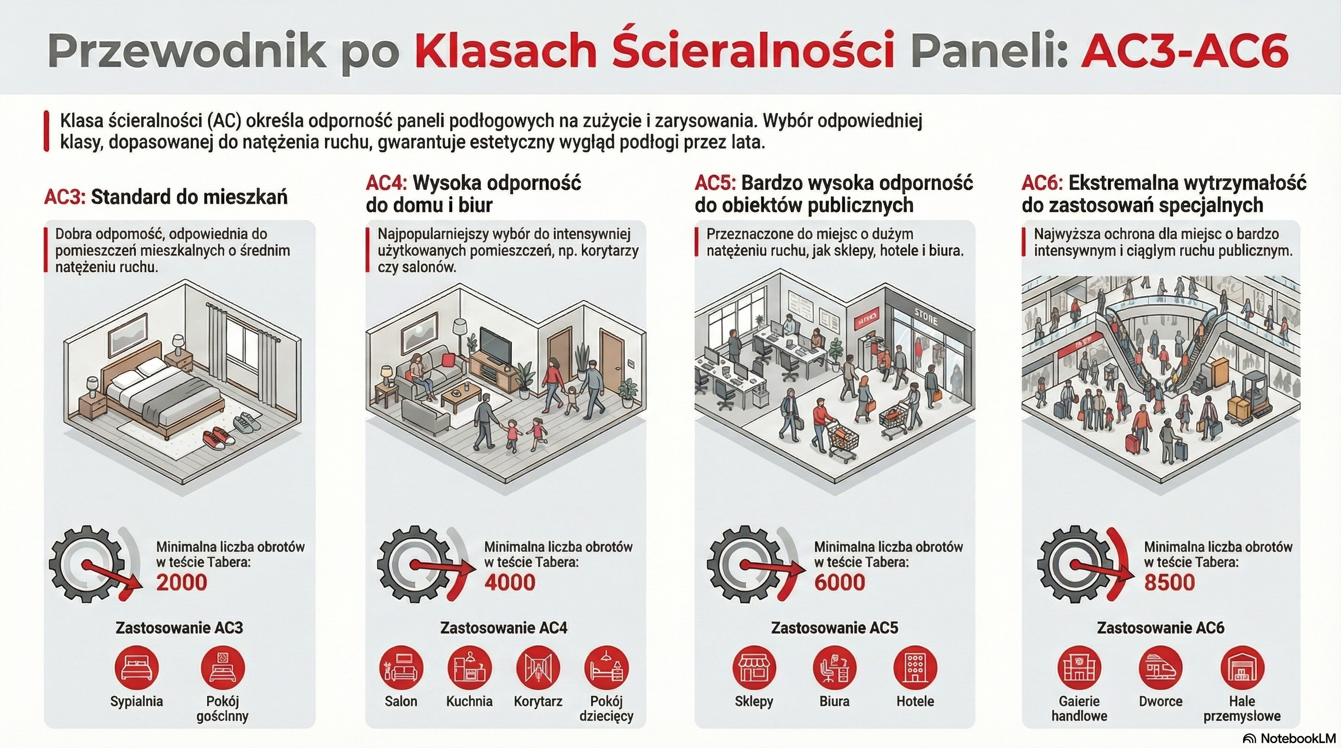 klasy ścieralności AC infografika