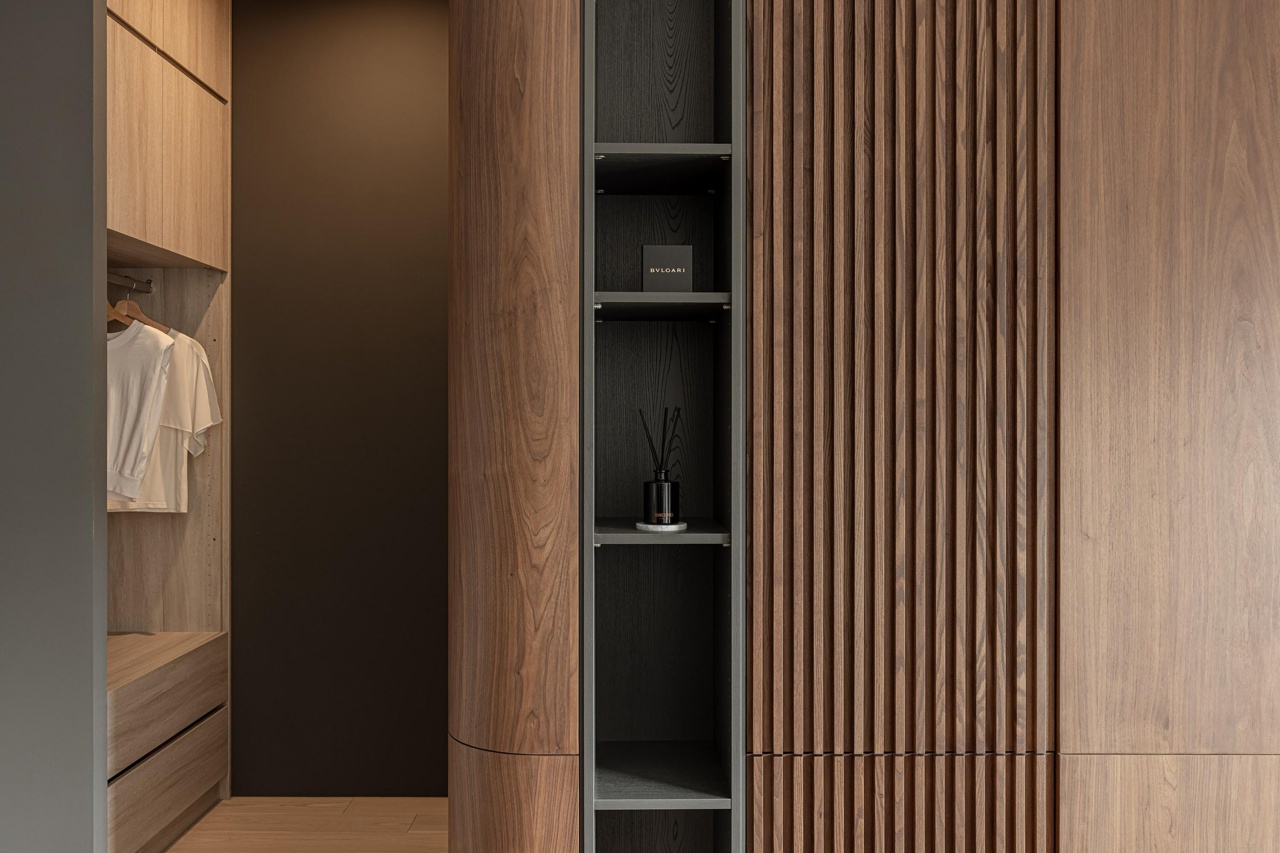 nowoczesna szafa z lamelami