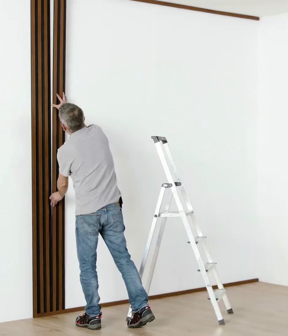 montaż lameli do ściany