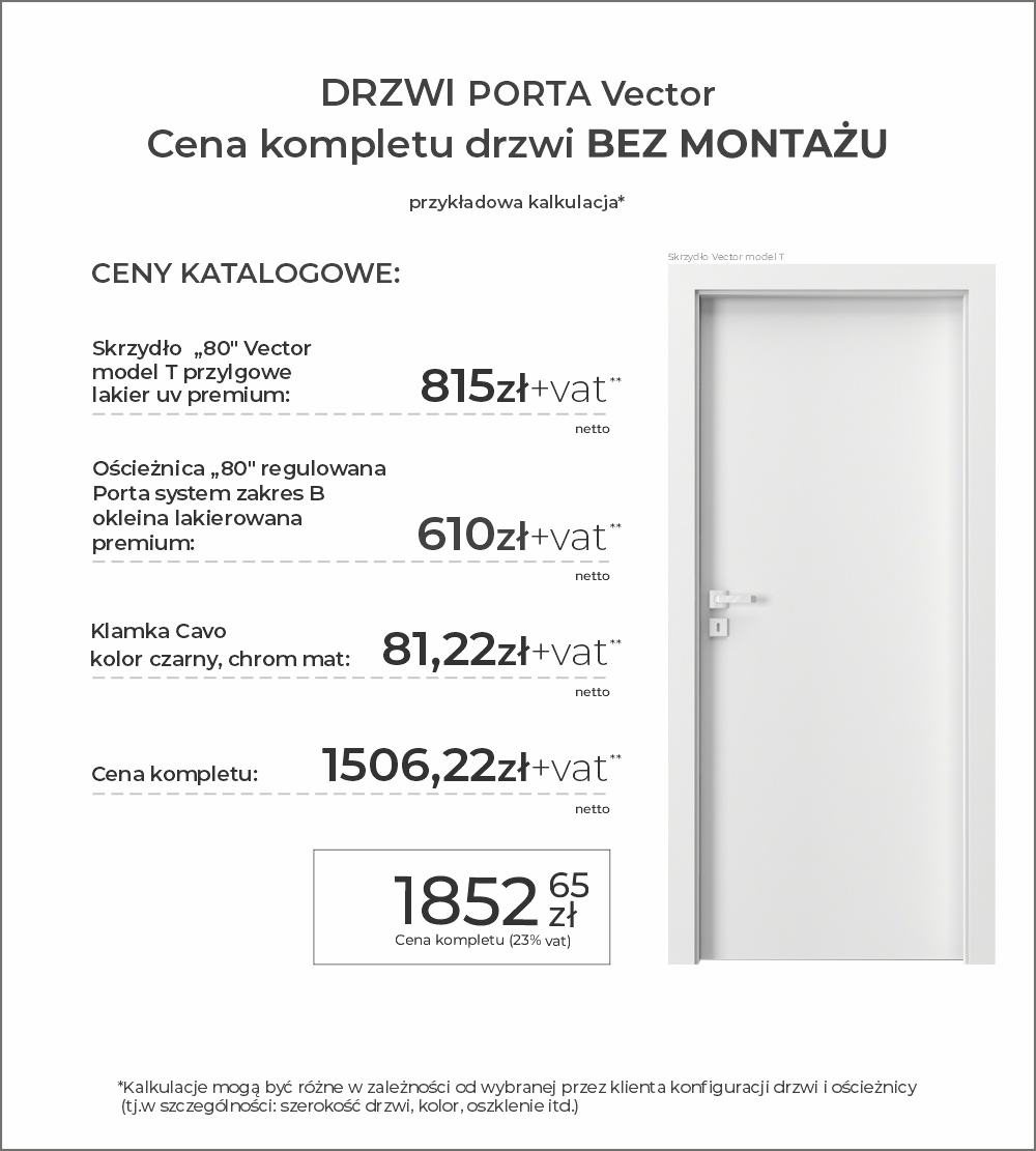 cenówka-drzwi-porta-vector-bez-montażu