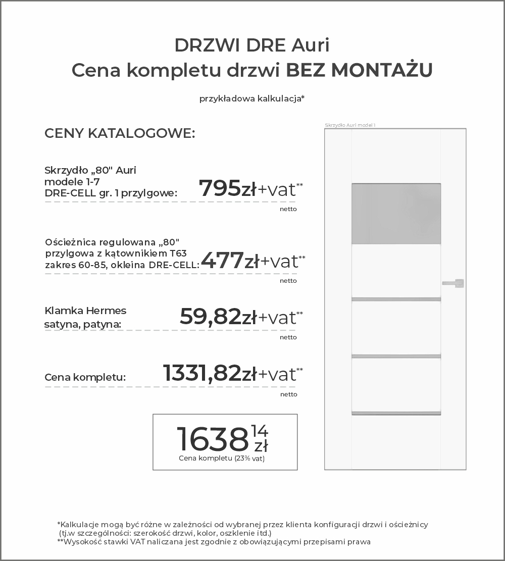 cenówka-dre-auri-bez-montażu