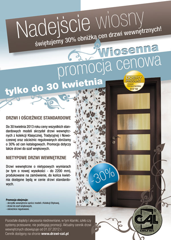 Ulotka drzwi cal