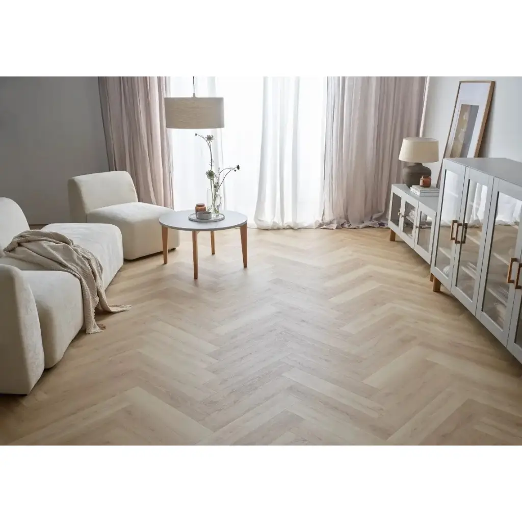 Panele winylowe SPC z podkładem Jodełka Dąb Michigan Klasa 33 6 mm, 6067552, Panele winylowe, Rega, VOX