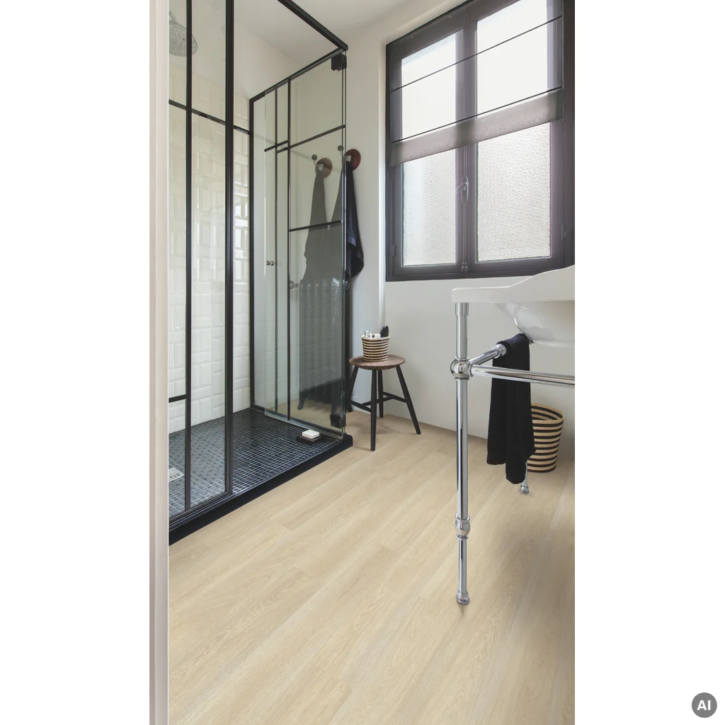 Panele Podłogowe Dąb Estate Beżowy EL3574 AC4 8 mm, Panele podłogowe, Eligna, Quick-Step Unilin