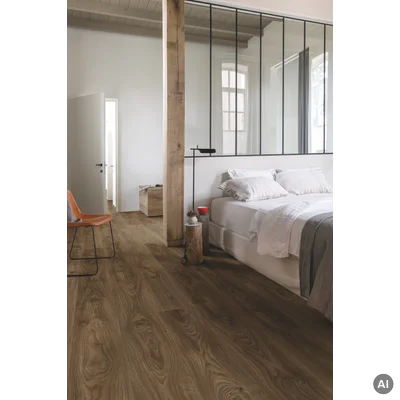 Panele Winylowe LVT Dąb Wiejski Ciemnobrązowy BAGP40027 Klasa 33 2.5 mm TAK