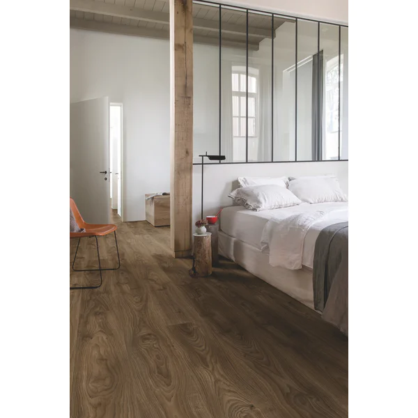 Panele Winylowe LVT Dąb Wiejski Ciemnobrązowy BAGP40027 Ci