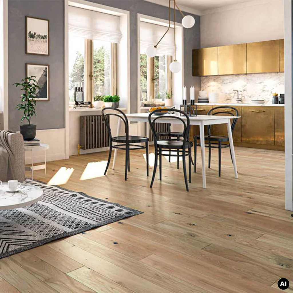 Podłoga drewniana Dąb Mont Blanc Medio 14 mm, 1WG000783, Deska barlinecka, Decor Line, Barlinek