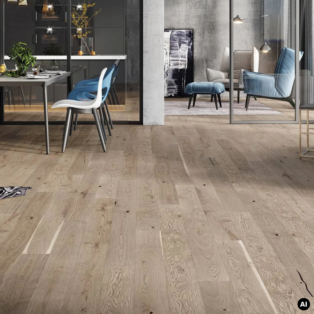 Podłoga drewniana Dąb Bowfell Medio 14 mm, 1WG000788, Deska barlinecka, Decor Line, Barlinek