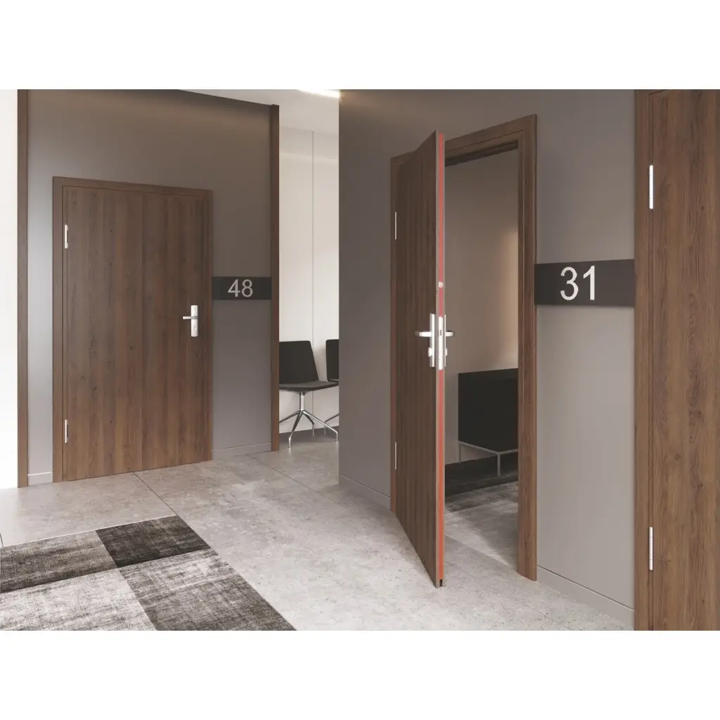 Drzwi Techniczne Przeciwpożarowe El30 pełne, Drzwi techniczne, Przeciwpożarowe El 30, PORTA