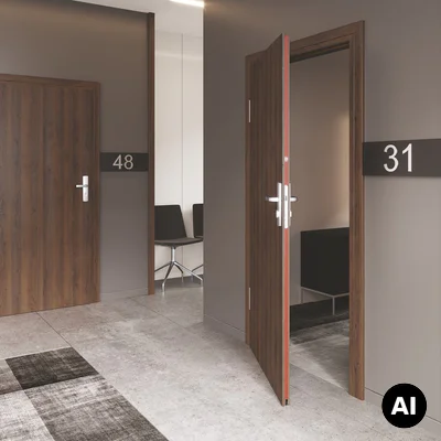 Drzwi Techniczne Przeciwpożarowe El30 model 3