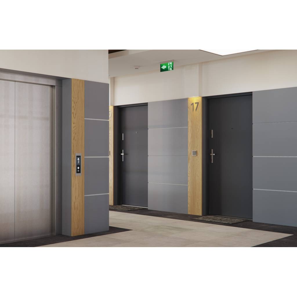 Drzwi techniczne Drzwi Wejściowe Steel SAFE RC2 i RC3 Płaskie pion