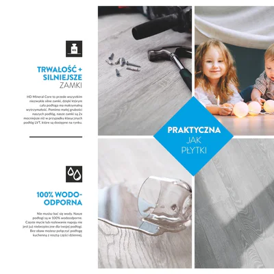Panele Winylowe SPC LVT Dąb Rossport CBC 41632 Klasa 32 4 mm