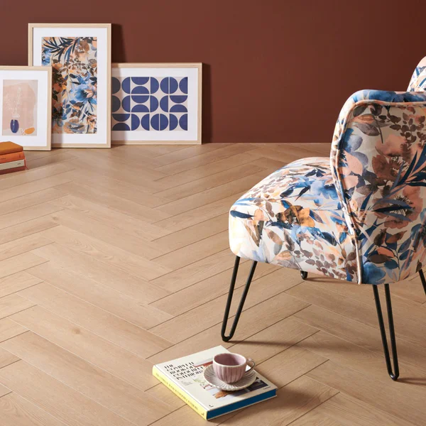 Panele Winylowe SPC LVT Sava Herringbone Sand z Naturalny 5 