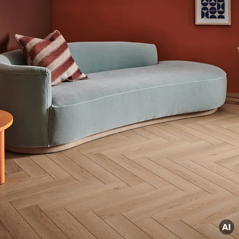 Panele Winylowe SPC LVT Sava Herringbone Sand z 5 mm Klasa 3