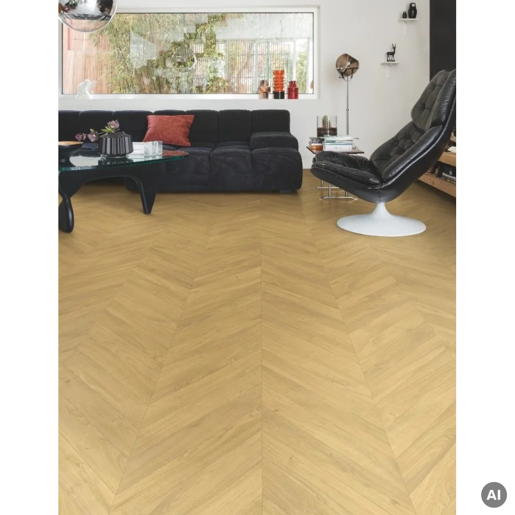 Panele Podłogowe Dąb Chevron Natural IPA4161 AC4 8 mm, Panele podłogowe, Impressive Patterns, Quick-Step