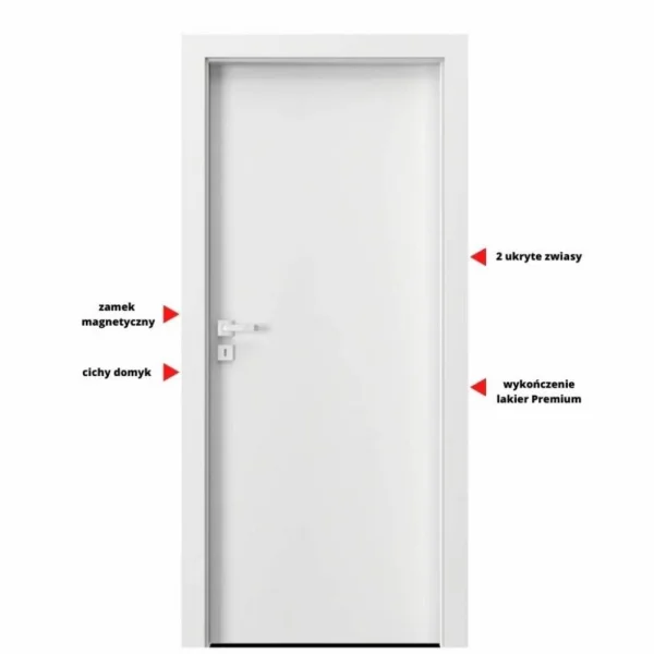 Drzwi Porta VECTOR Premium T Lewe 80cm bezprzylgowe, SPAPMT0