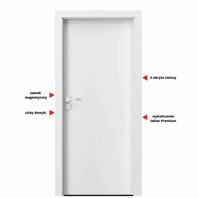 Drzwi wewnętrzne Porta VECTOR Premium T Prawe 80cm bezprzylgowe