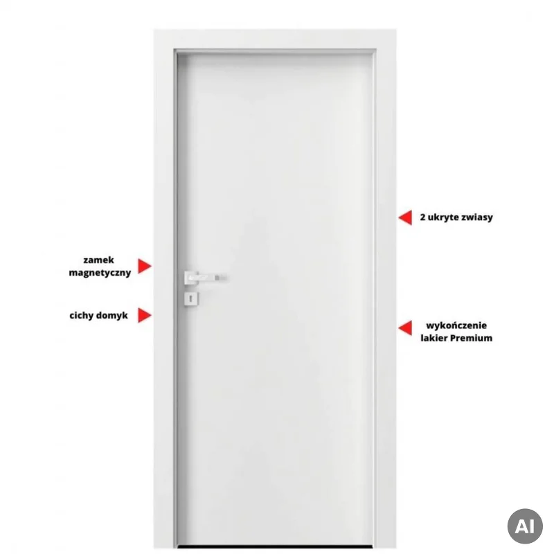 Drzwi Porta VECTOR Premium T Prawe 80cm bezprzylgowe, SPAPMT
