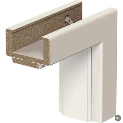Ościeżnica regulowana PORTA SYSTEM D 140-160 prawa 80cm przylgowa , OPWP0D0P08DBI0SZ360000