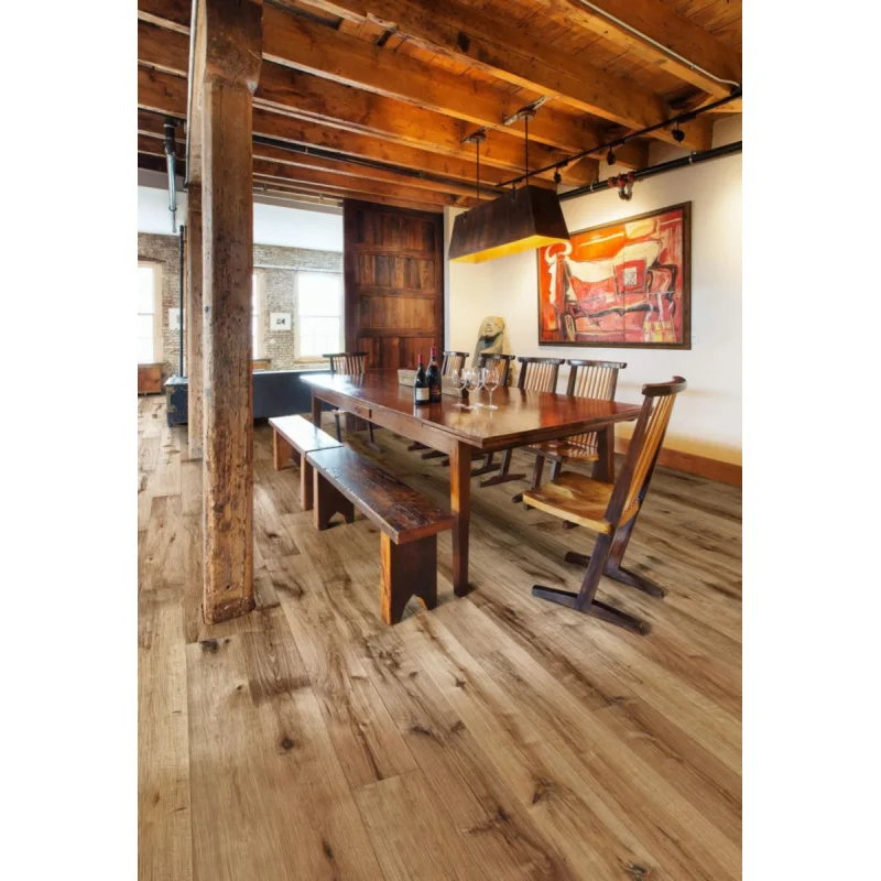 Podłoga drewniana Dąb Straw 151XCDEKFZKW195 15 mm - 4