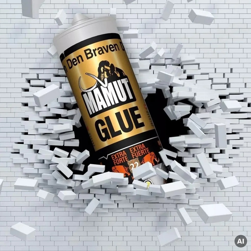 Klej montażowy uniwersalny do listew Mamut Glue Biały 290ml 117586, Klej montażowy uniwersalny, Kleje, Bostik