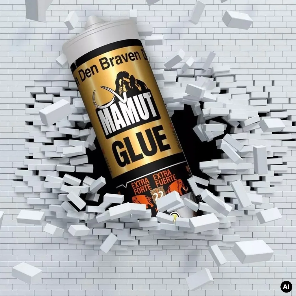 Klej uniwersalny do listew Mamut Glue Biały 290ml 117586, Klej montażowy, Kleje, Bostik