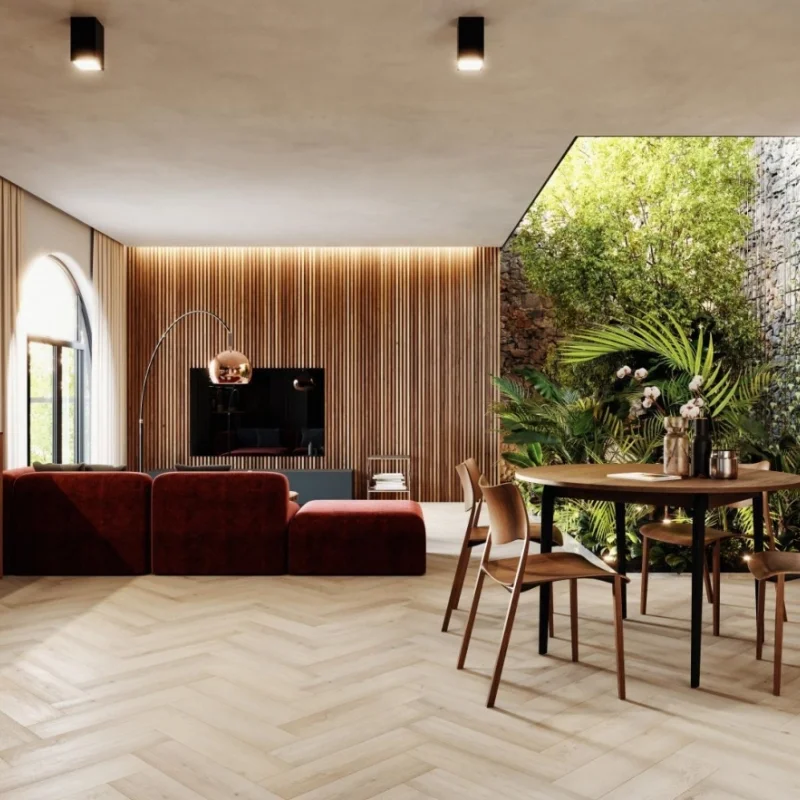 Panele winylowe SPC LVT Jodełka Dąb Preston CA167 Klasa 33