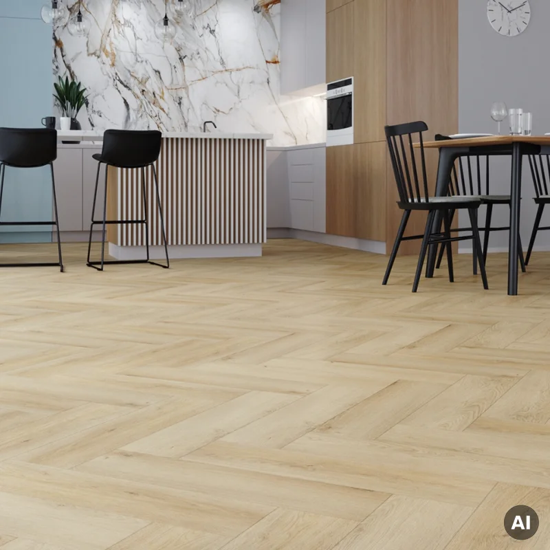 Panele winylowe SPC LVT Jodełka Dąb Preston CA167 Klasa 33