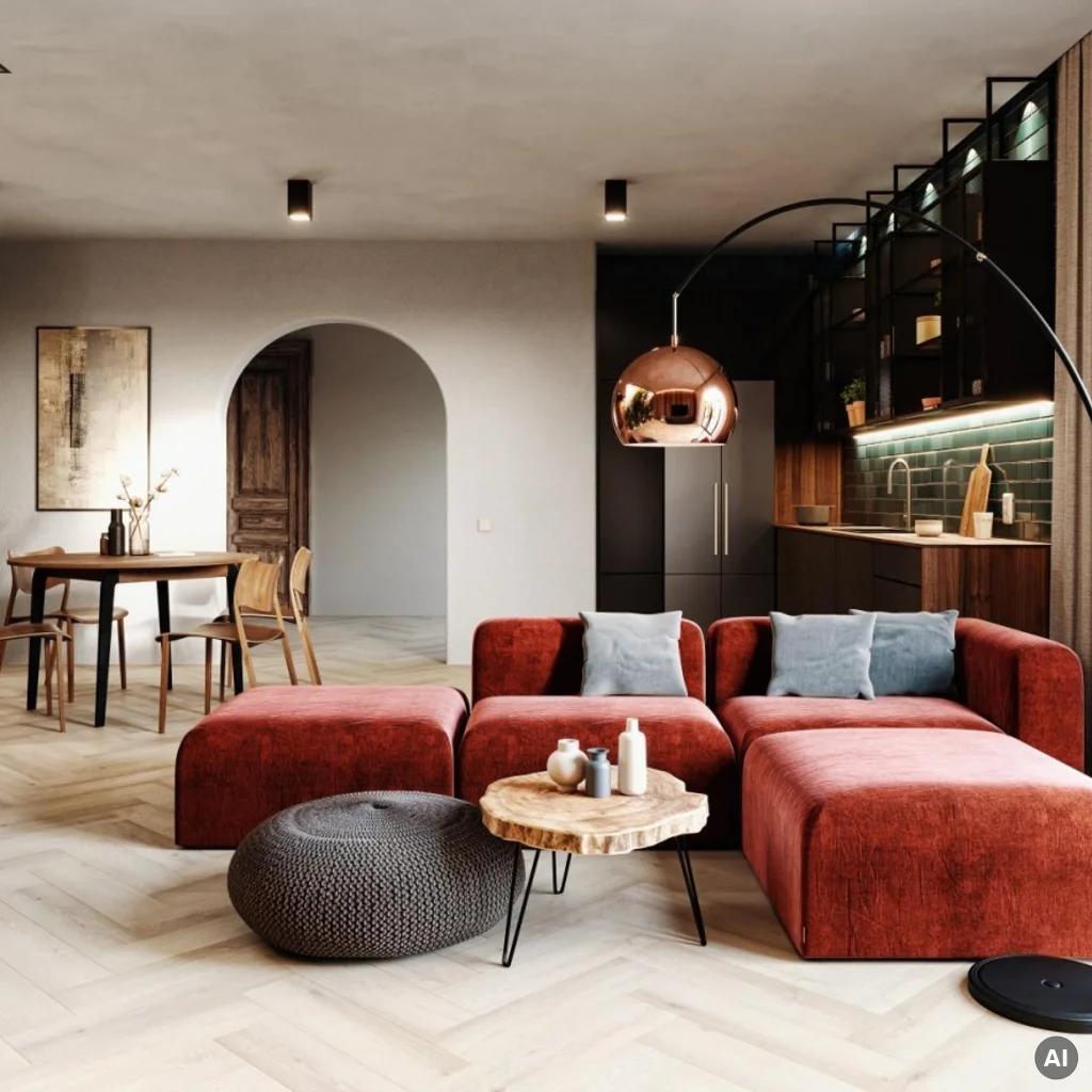 Panele winylowe SPC LVT Jodełka Dąb Preston CA167 Klasa 33 5 mm TAK, Panele winylowe, Amaron Herringbone, Arbiton
