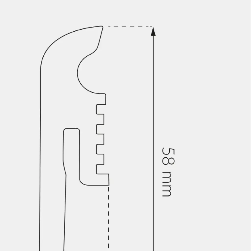 Listwa Dąb Sierra 154, 5905167835708, Listwy przypodłogowe, Tore 60, Arbiton