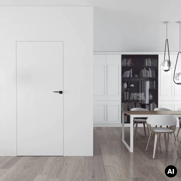 Drzwi Sara Eco 2 bezprzylgowe ukryte lewe 80 cm otwierane na