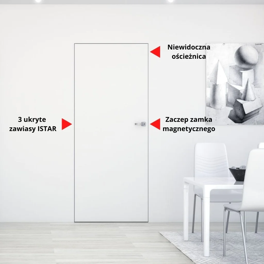 Ościeżnica aluminiowa Sara Eco 2 bezprzylgowa Prawa 80 3z, 400010426, Ościeżnica, Sara Eco 2, DRE