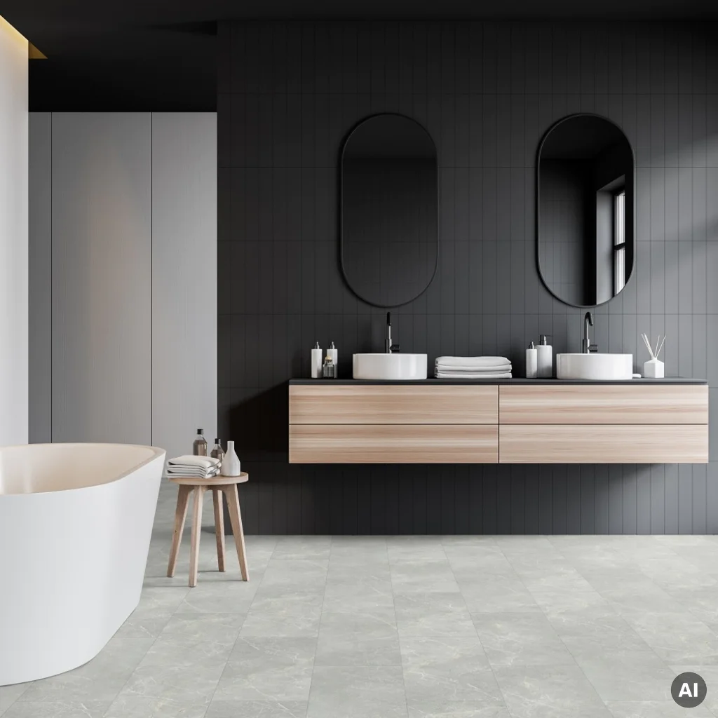 Panele winylowe SPC Marmo Grigio 5 mm Klasa 33, CAL-4055 (300*600)-IB, Podłoga winylowa, Caldera, Lamett ParquetVinyl