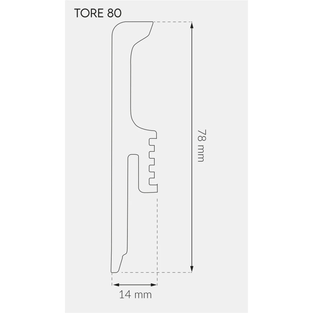 Listwa Dąb Dakota 108, 5905167835838, Listwy przypodłogowe, Tore 80, Arbiton