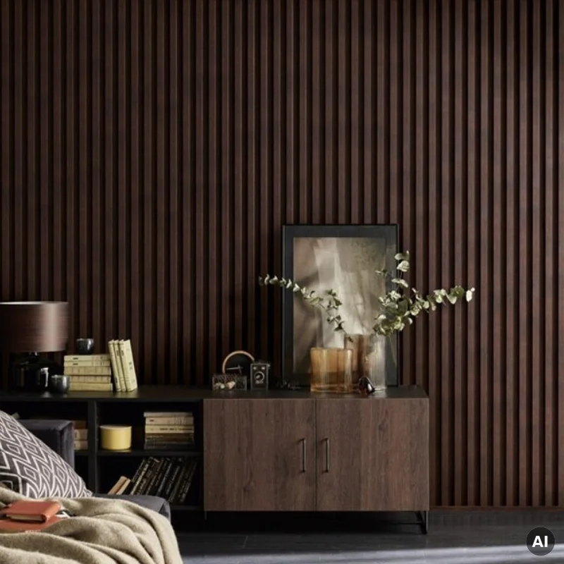 Lamele Panel Linerio Lamele L-LINE Chocolate 3026180 - 2