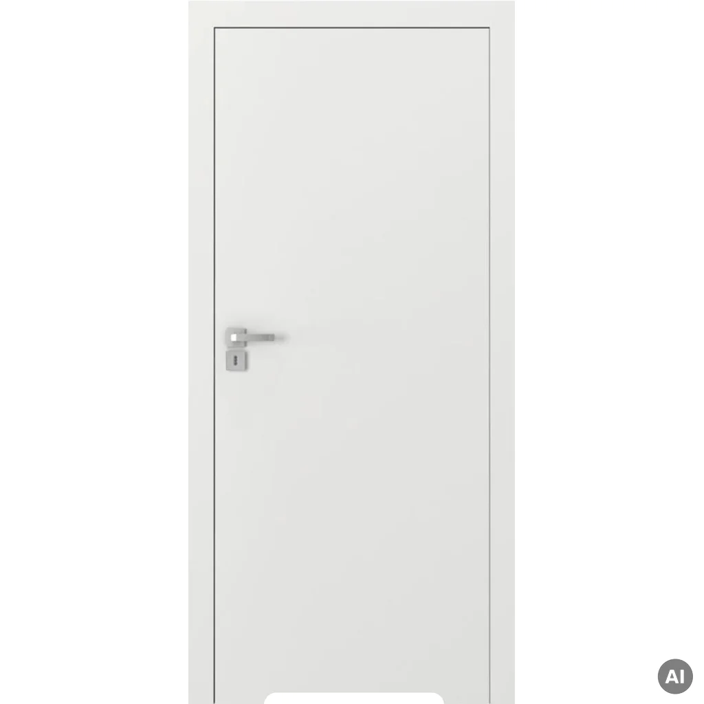 Drzwi Porta VECTOR Premium T WC Prawe 80cm bezprzylgowe, SPAPMT0P08UBIWAYU0H000, Drzwi wewnętrzne, PORTA VECTOR PREMIUM, PORTA